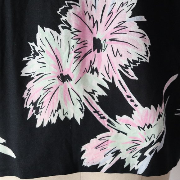 ❌SOLD❌vintage 80s tropical palm print button shirt - Picture 8 of 8